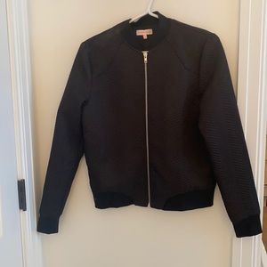 Textured Bomber Jacket